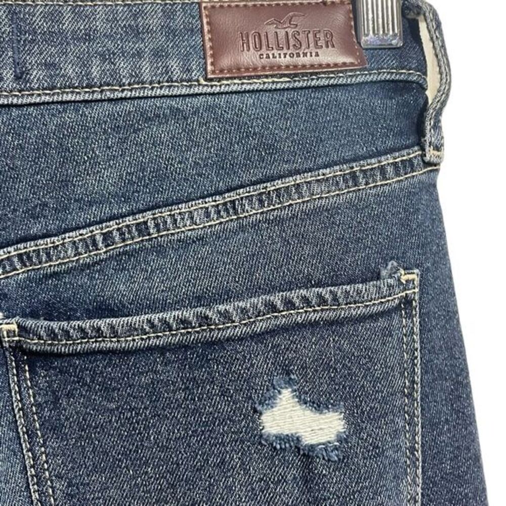 Hollister Jeans‎ Juniors Sz 7S High Rise Crop Slim Straight Vintage Stretch NWT - Picture 8 of 11